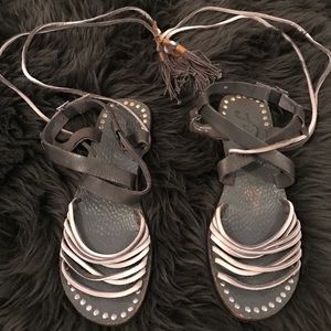 Free people gladiator ankle sandals
